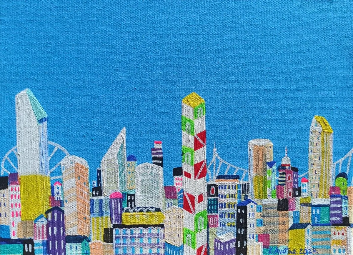 The Bright Cityscape, œuvre de Katrina Avotina