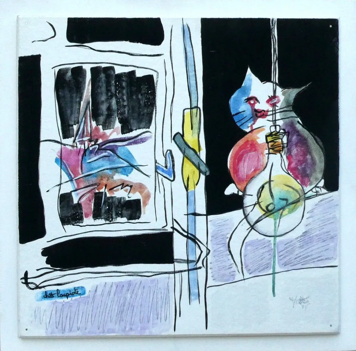 Chat loupiote, œuvre de Alain HALTER