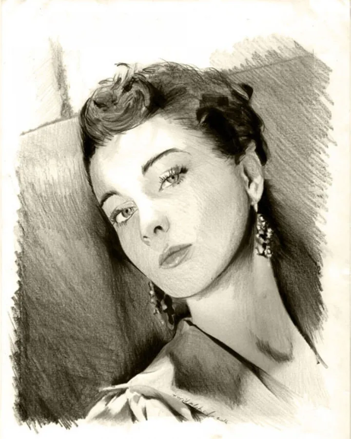 Vivien Leigh, artwork by Farid Mahiedine