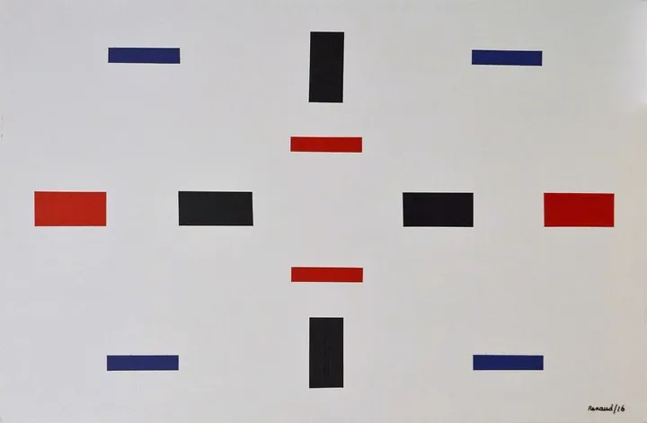 Composition 16-24, artwork by Marcel Renaud