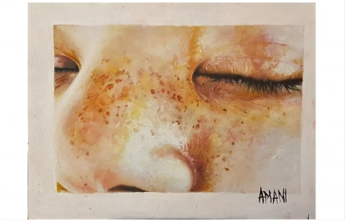 Galaxy Face, artwork by Amani Terzakis