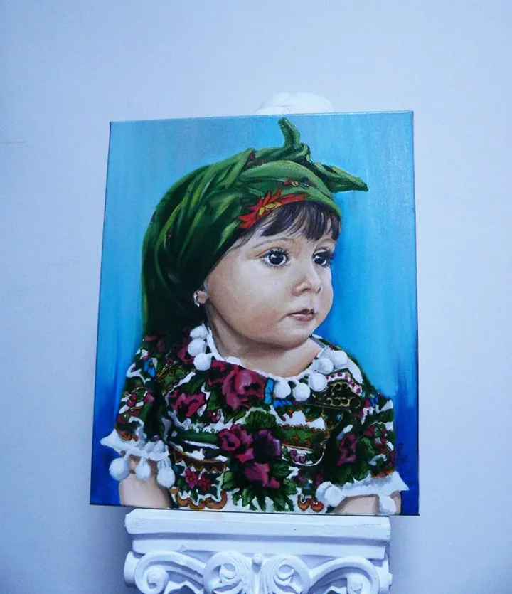 romanian little girl, œuvre de Dan Ursu