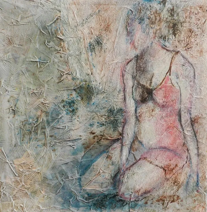 sitting woman, œuvre de Ingrid Piessens
