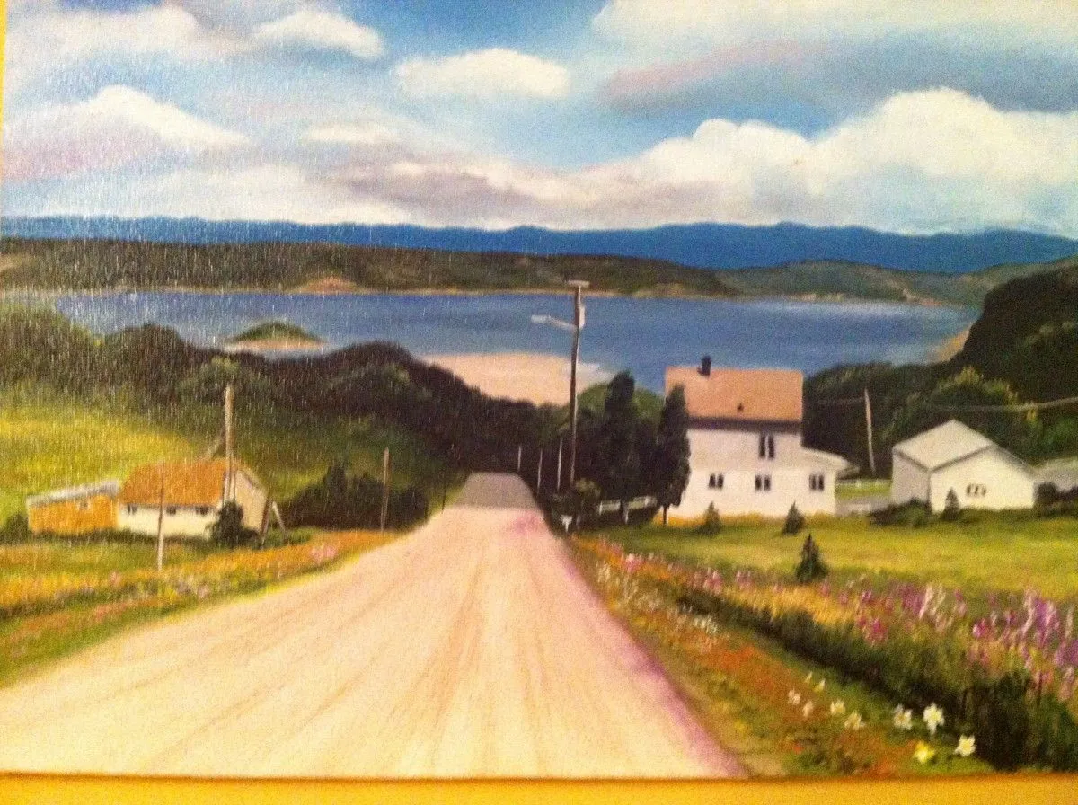 mon village, artwork by nancy tremblay