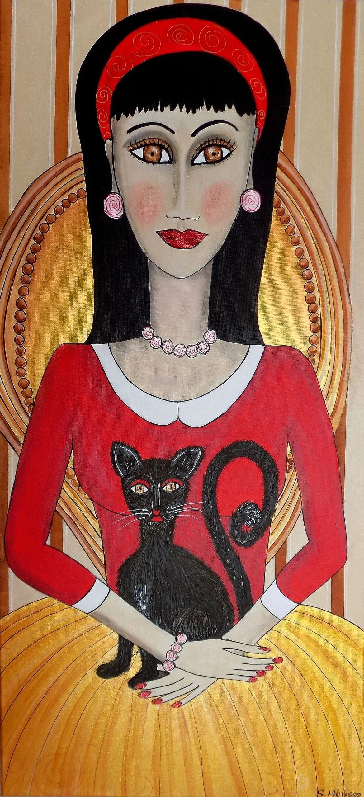 CAT & LYNA, artwork by Sandrine Mélisse