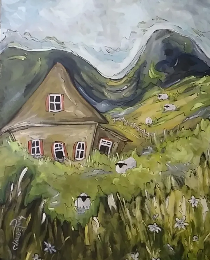 Rien à dire.....juste là, artwork by Claudette Roy