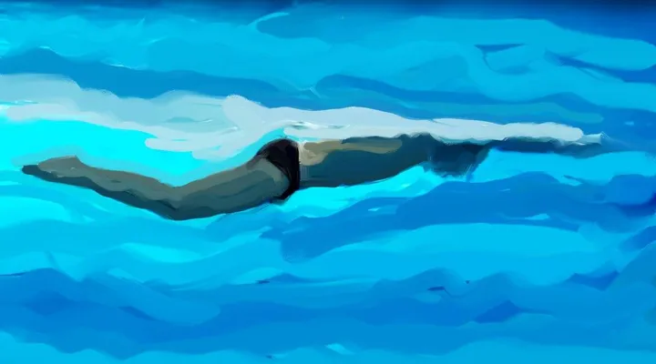 Swimmer 5, œuvre de Harry Spitz
