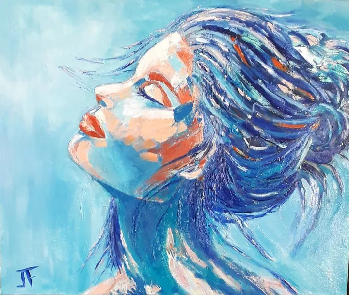 Bain de soleil, artwork by Josephine Ferrato