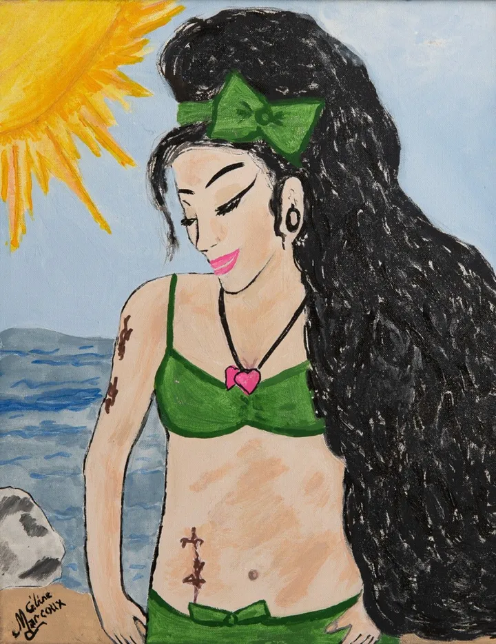 Amy Winehouse, artwork by Céline Marcoux