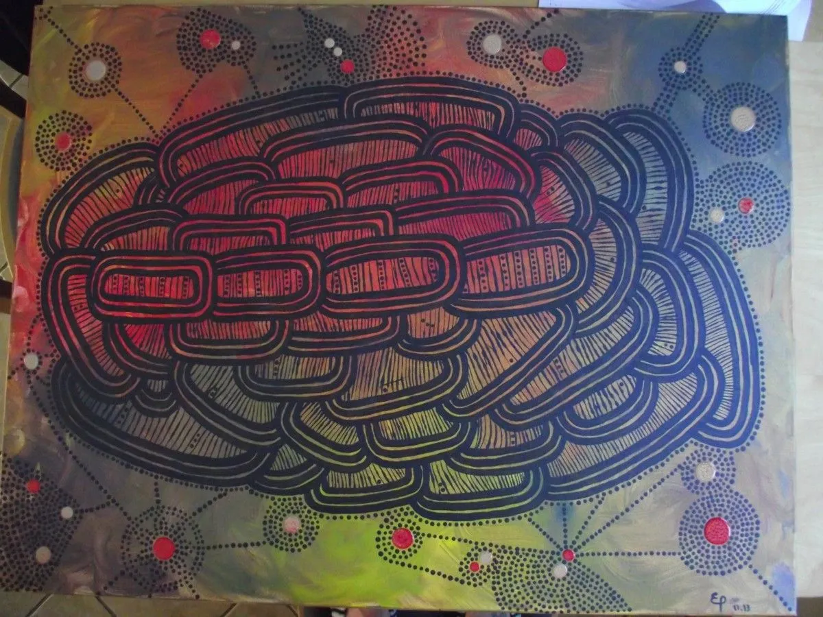 Enigme galactique, œuvre de Evelyne Placet