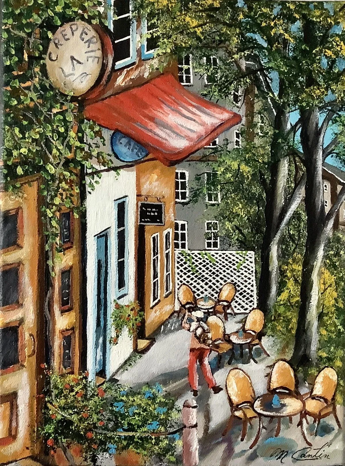La creperie, œuvre de Michel Cantin