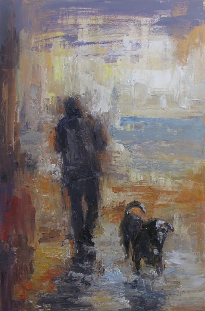 Figure and Dog, œuvre de Ricardo Valbuena