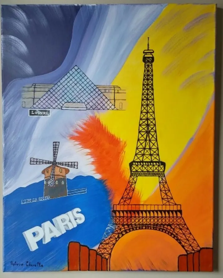 Paris et ses incontournables, œuvre de Sylvie Charette