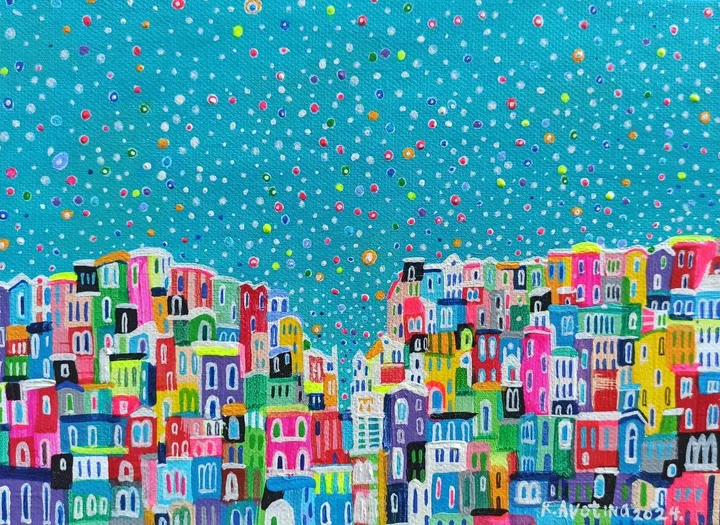 Sparkling Small Town, artwork by Katrina Avotina