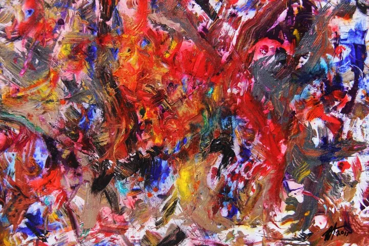 BLUE EYES, œuvre de Robert W Dunlap