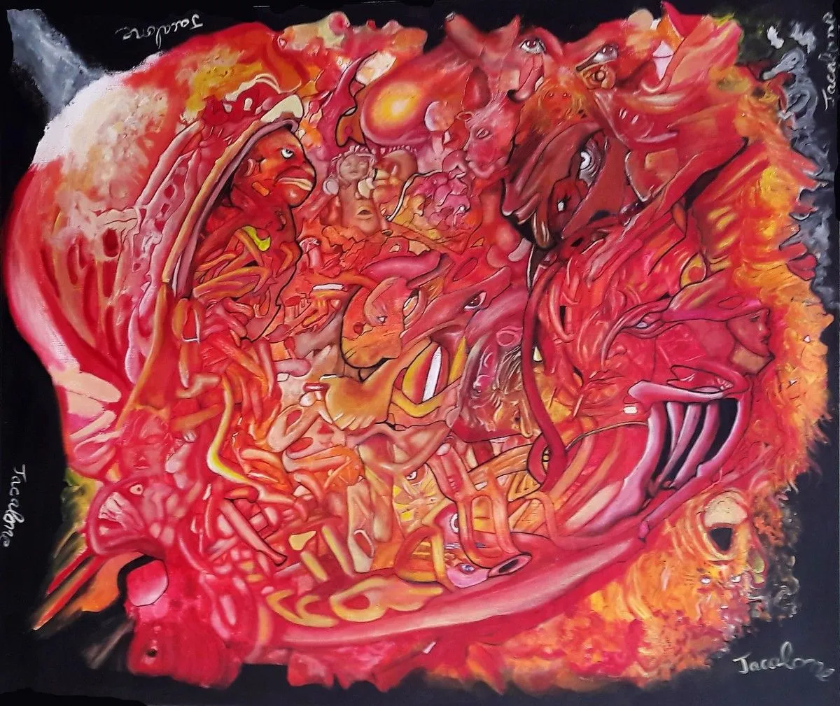 Rouge, œuvre de Jacalone .