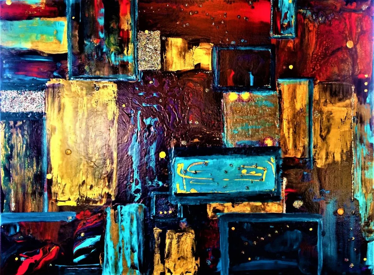 thinking of Nepal, artwork by alexandra simanndani
