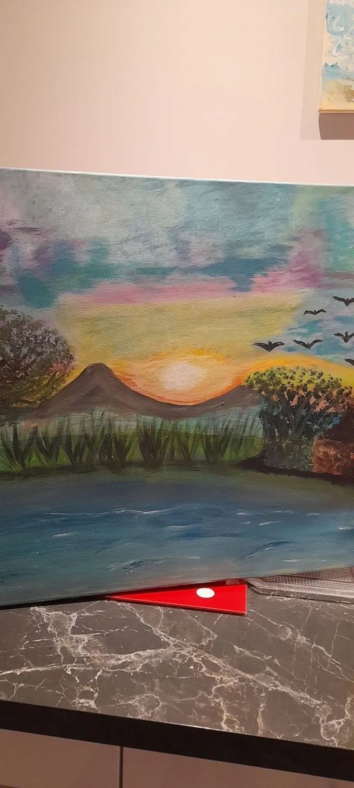 coucher de soleil, artwork by Maria-dolores Picadizo