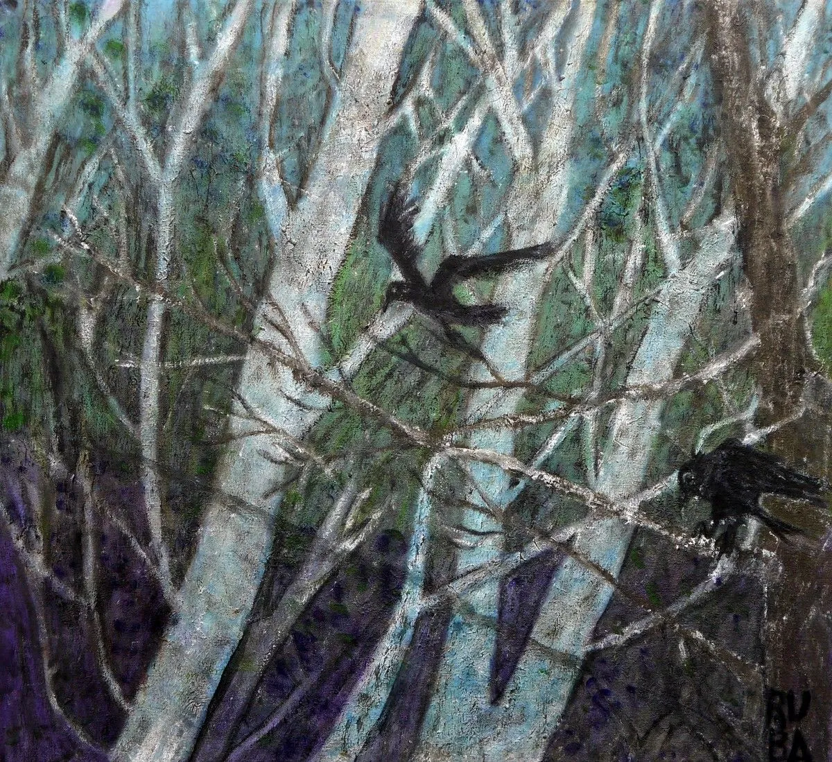 BOSQUE CON CUERVOS, artwork by RUTH Barrios