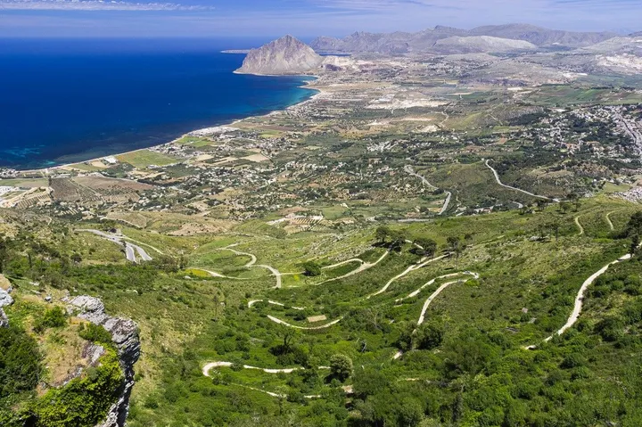 Sea View From Erice, artwork by Dancho Atanasov