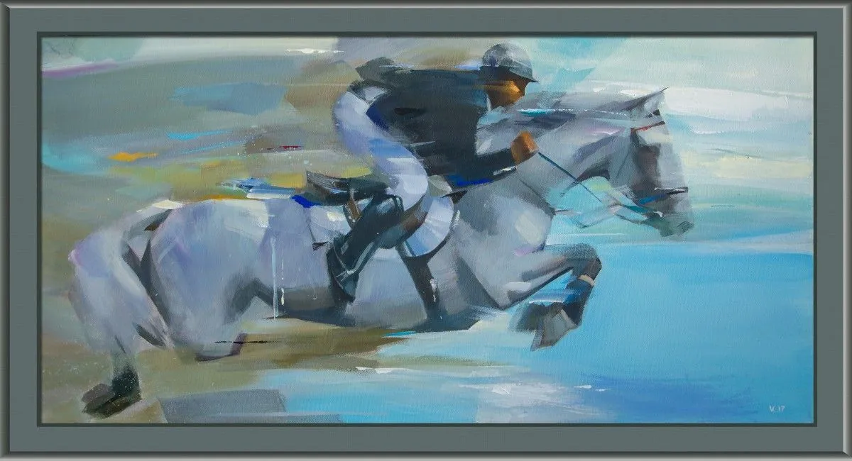 The horseracing (2017), artwork by Vasyl Khodakivskyi