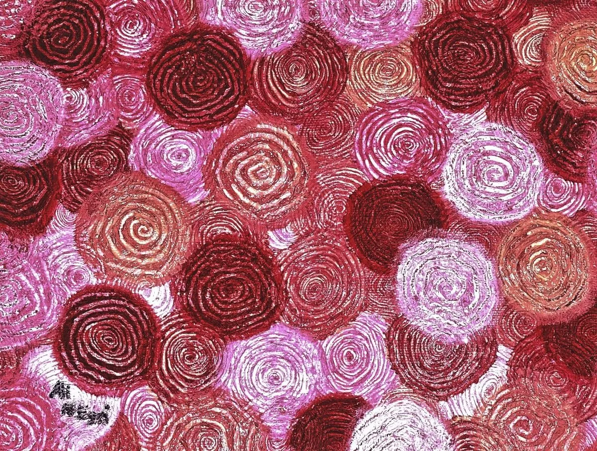 Red Roses, artwork by Ali AlEzzi