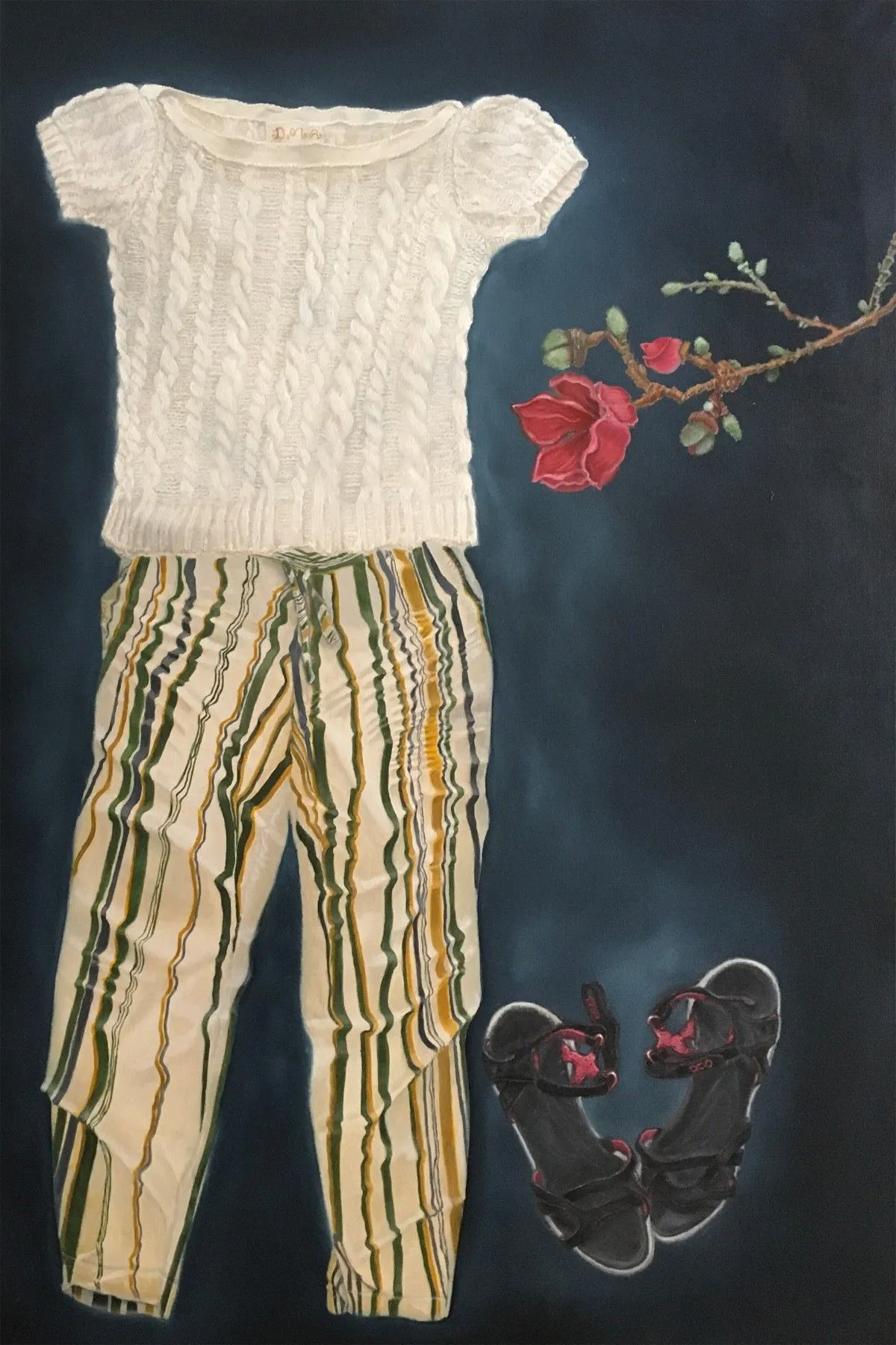 2 6 8 with Red Magnolias, œuvre de Dalia Atteya