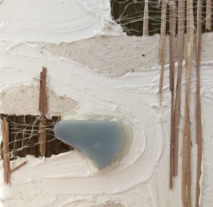 Sous la glace, œuvre de Anne-Line Schoovaerts