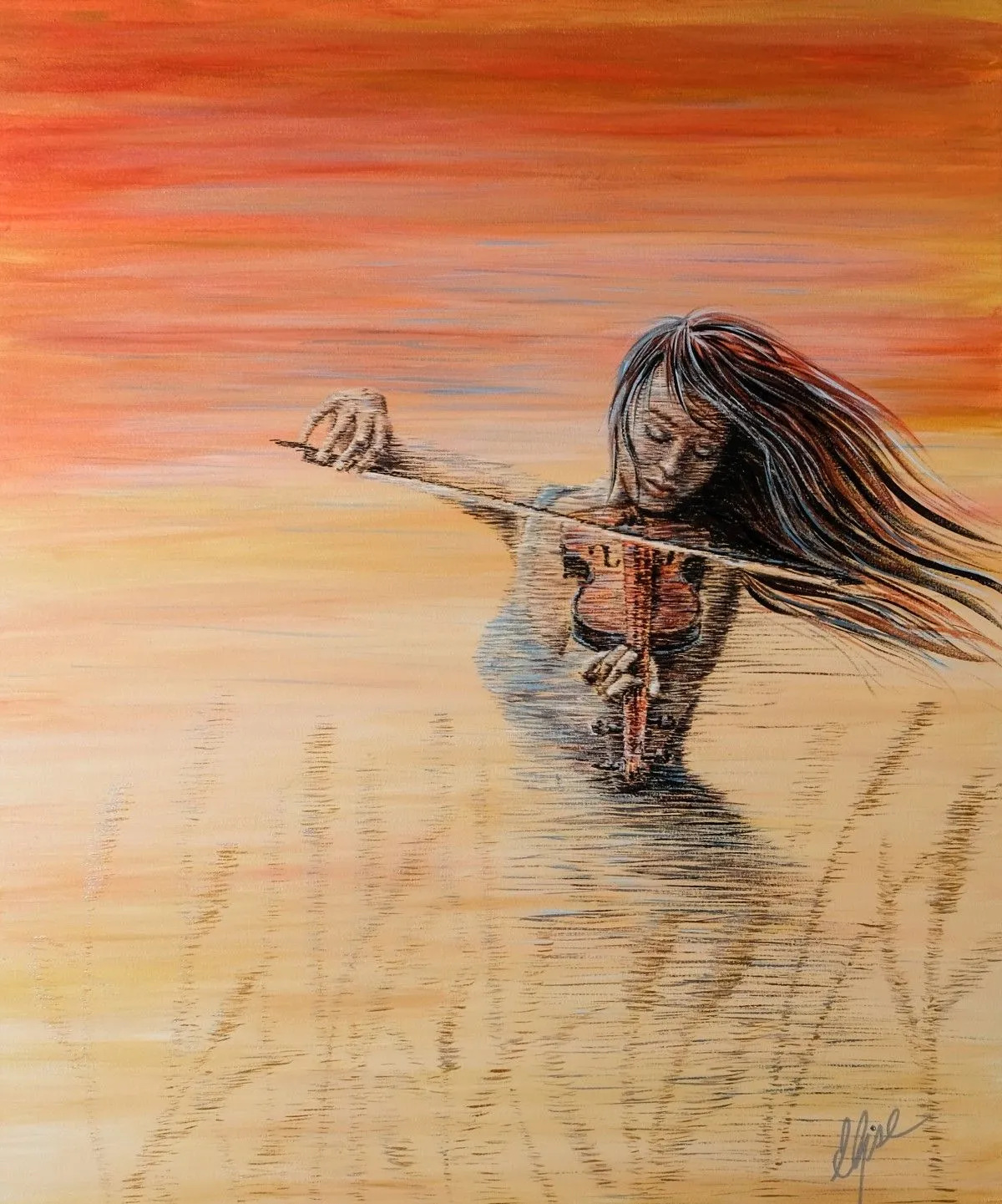 Leçon de blé, artwork by Elise Lebel