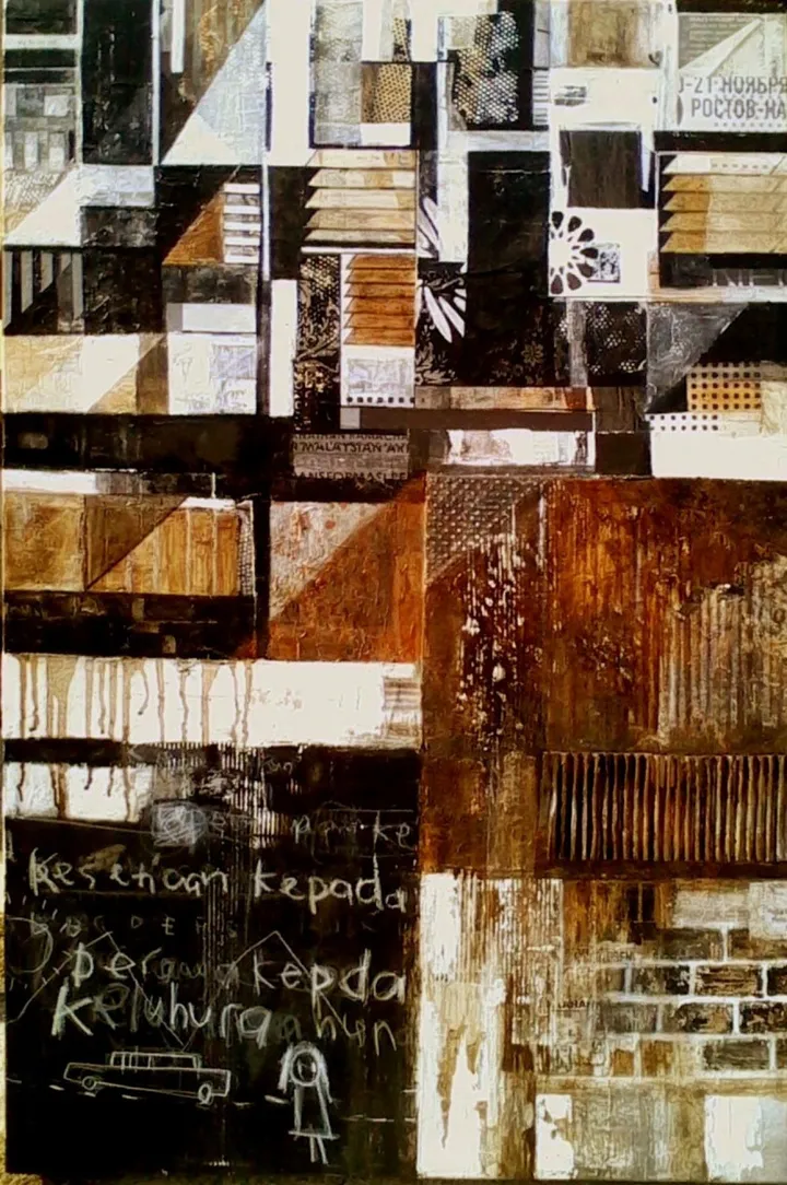 SQUATTERS AREA, artwork by Norlisham Nor