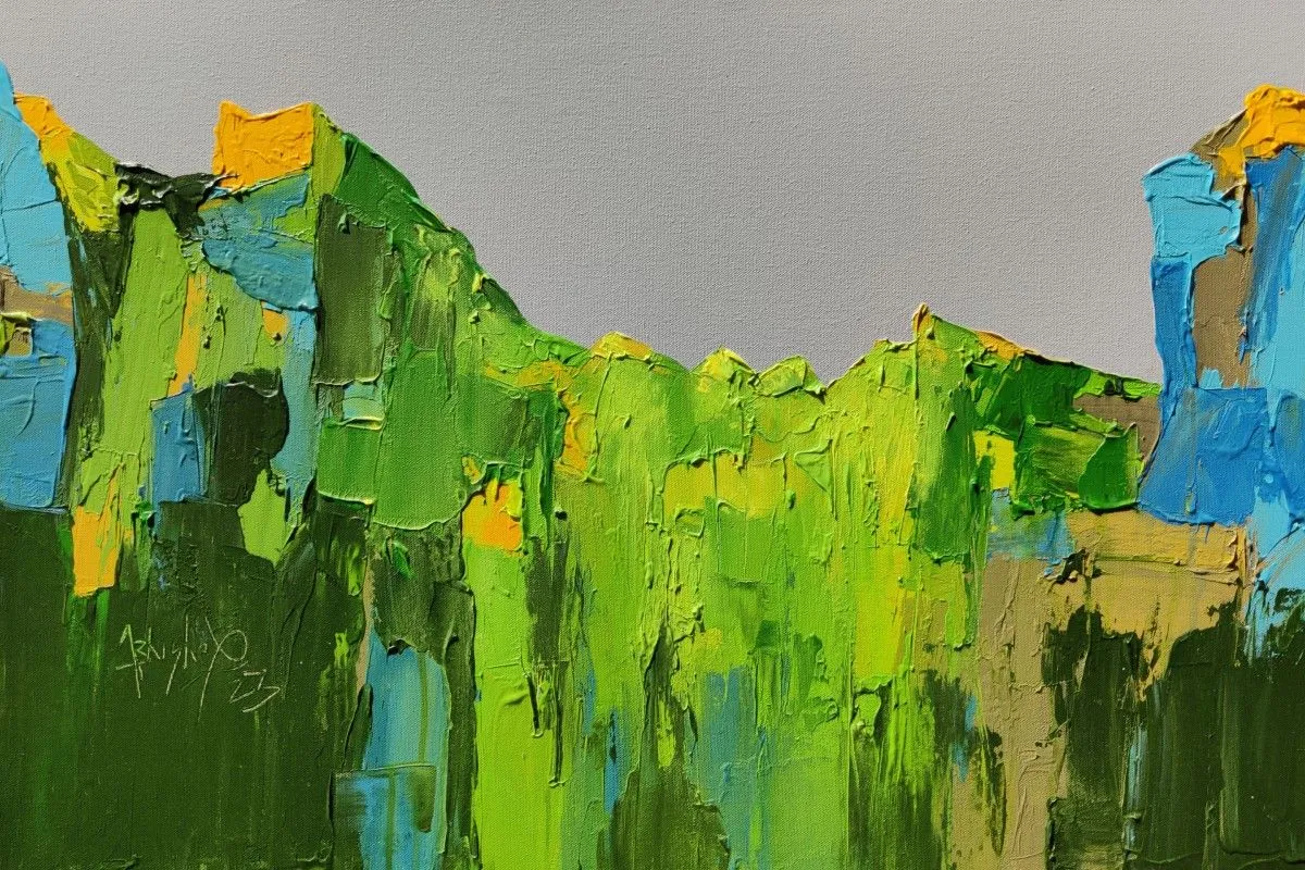 Monsoon Peaks, artwork by Abhishek Kumar