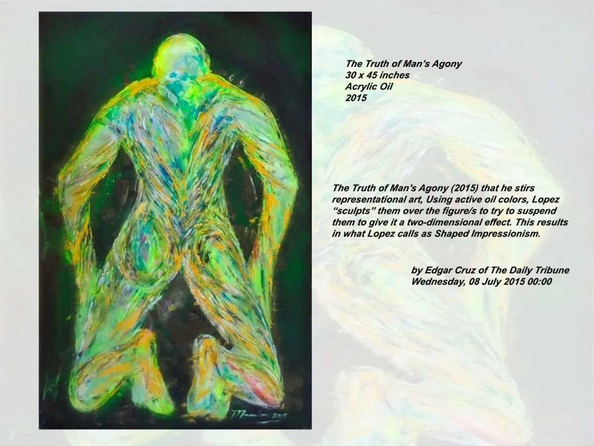The Truth of Man's Agony, artwork by Marlin Lopez