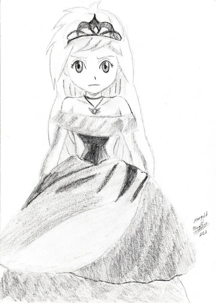 Queen of shadows OC, artwork by Margold Reina