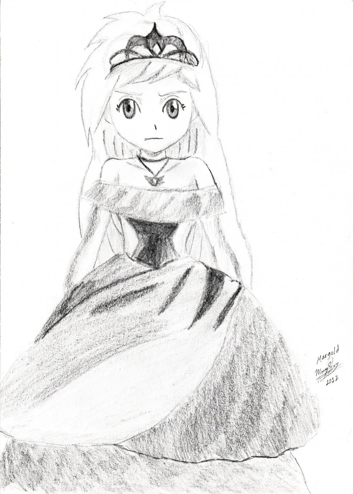 Queen of shadows OC, artwork by Margold Reina