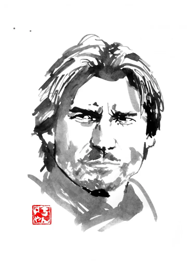 jaime, artwork by pechane sumi-e