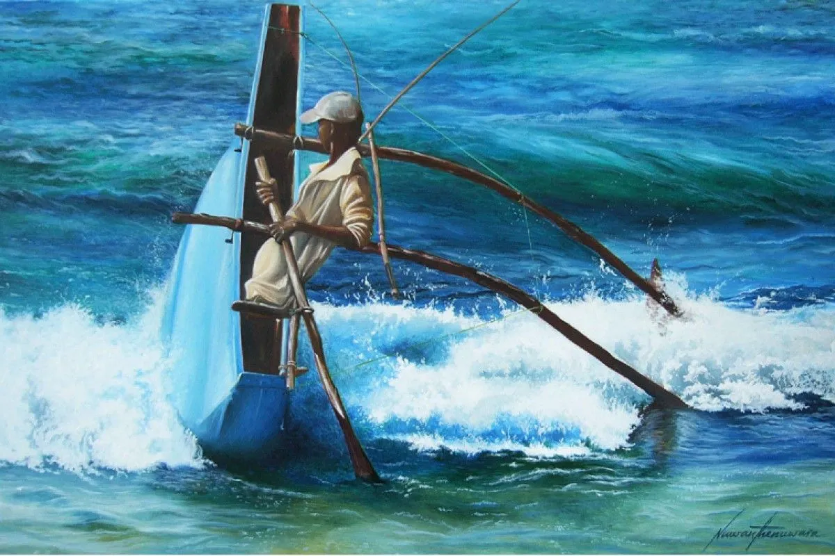 In to the Deep Sea, artwork by Nuwan Thenuwara