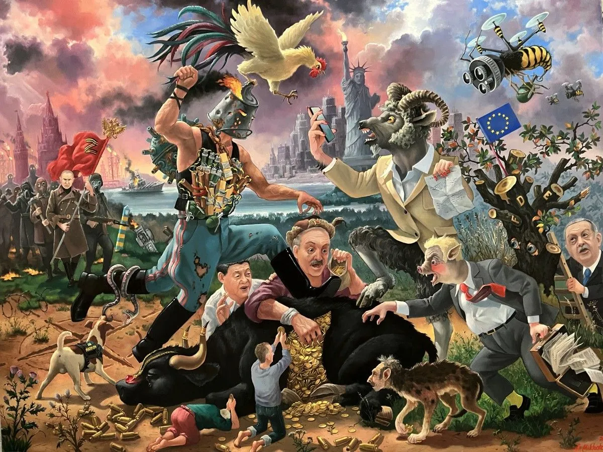 "The golden calf, but not a parable about patience.", artwork by ????????? ?????????