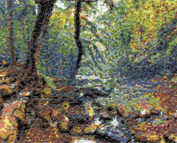 dicks creek 2, œuvre de Dow Thompson
