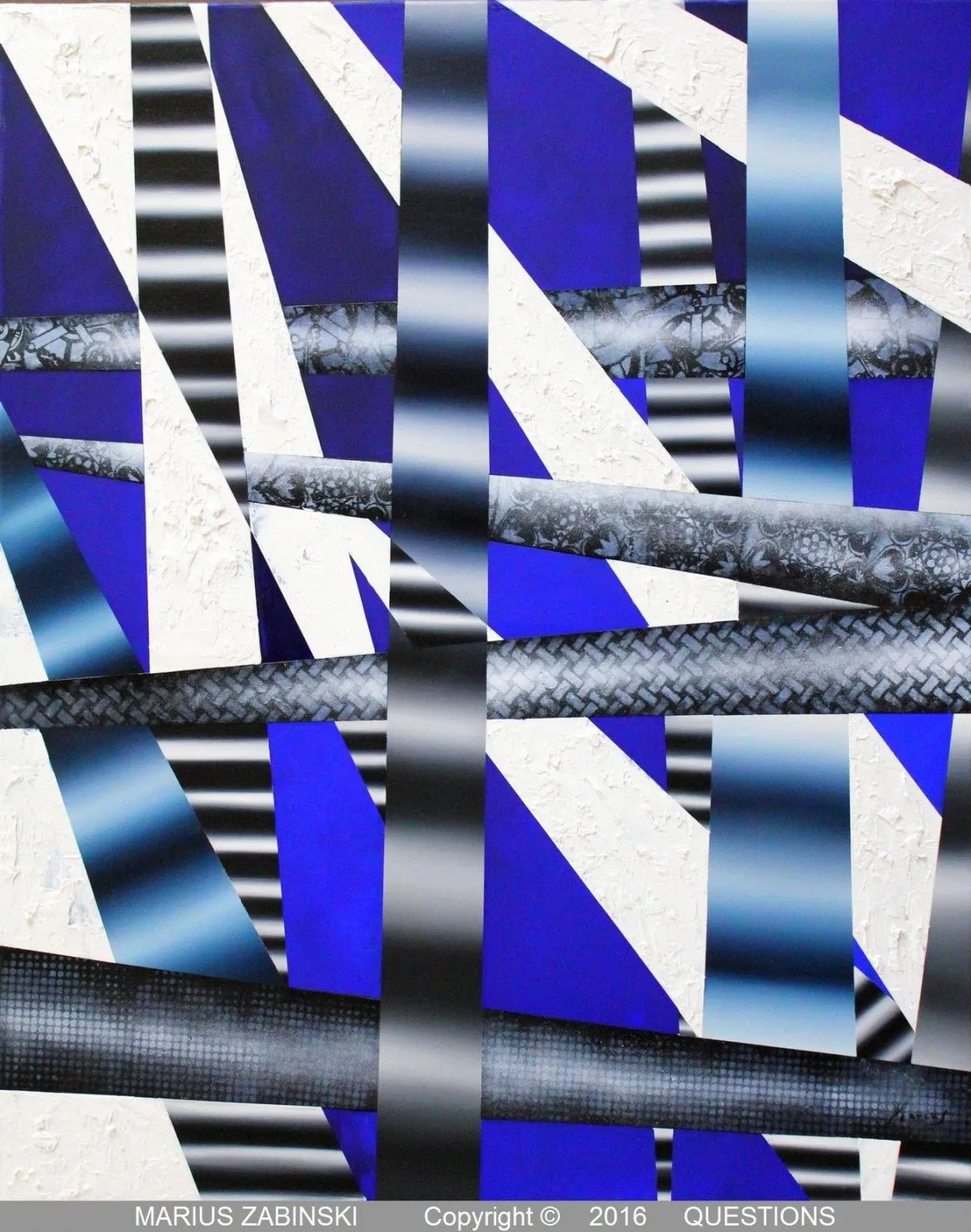 QUESTIONS, artwork by MARIUS ZABINSKI