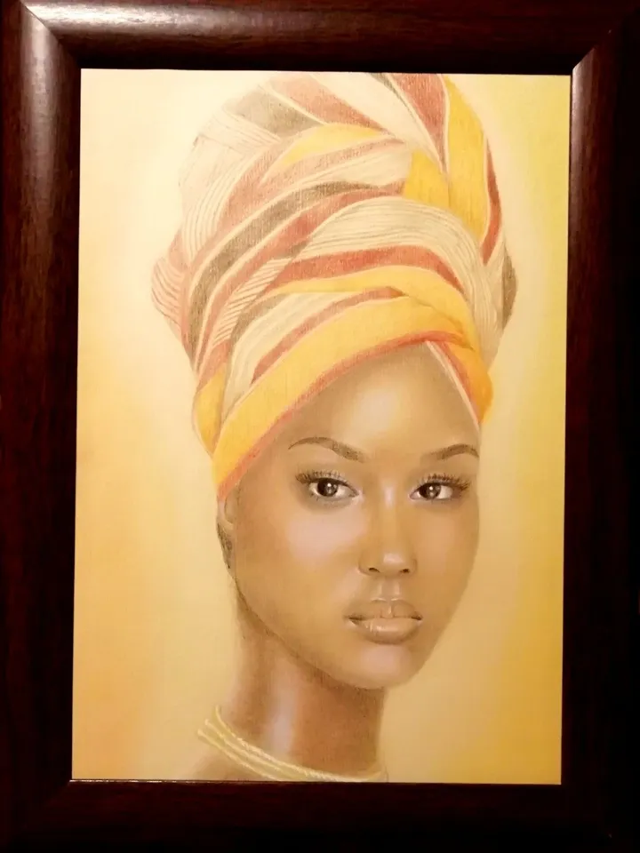African beauty, artwork by Kristina Tosheva