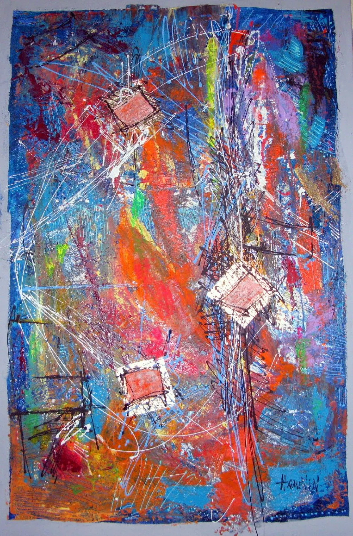 abstrait sans nom, œuvre de Marce Hamelin