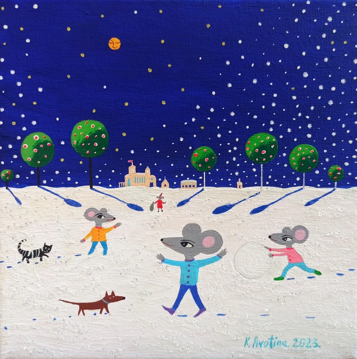 Christmas Joy, œuvre de Katrina Avotina