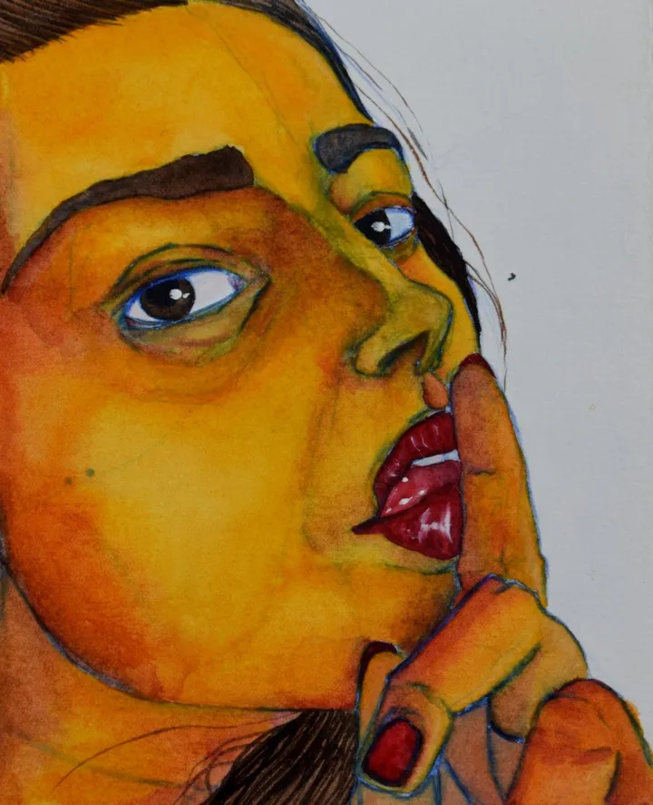 Self portait, œuvre de Olimpia Mazzei