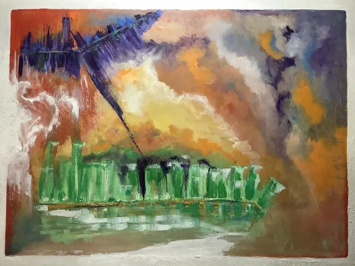 219- Éclair de génie, œuvre de Lynda Hamel