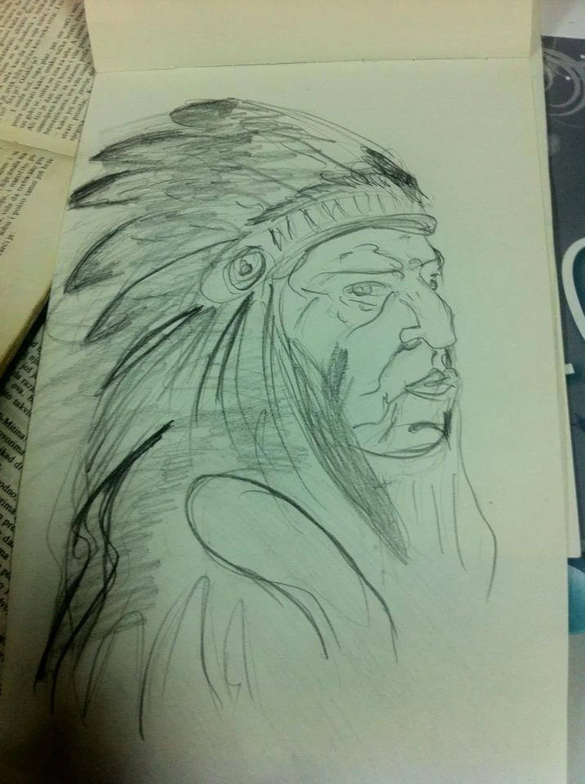 Pencil sketch, artwork by Melisa Sisic