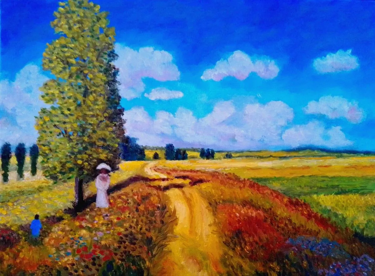 Summer poppy fields, œuvre de Konstantinos Charalampopoulos