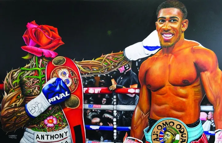 AJ: Omo Oduduwa (The World Champion), œuvre de O. Yemi Tubi