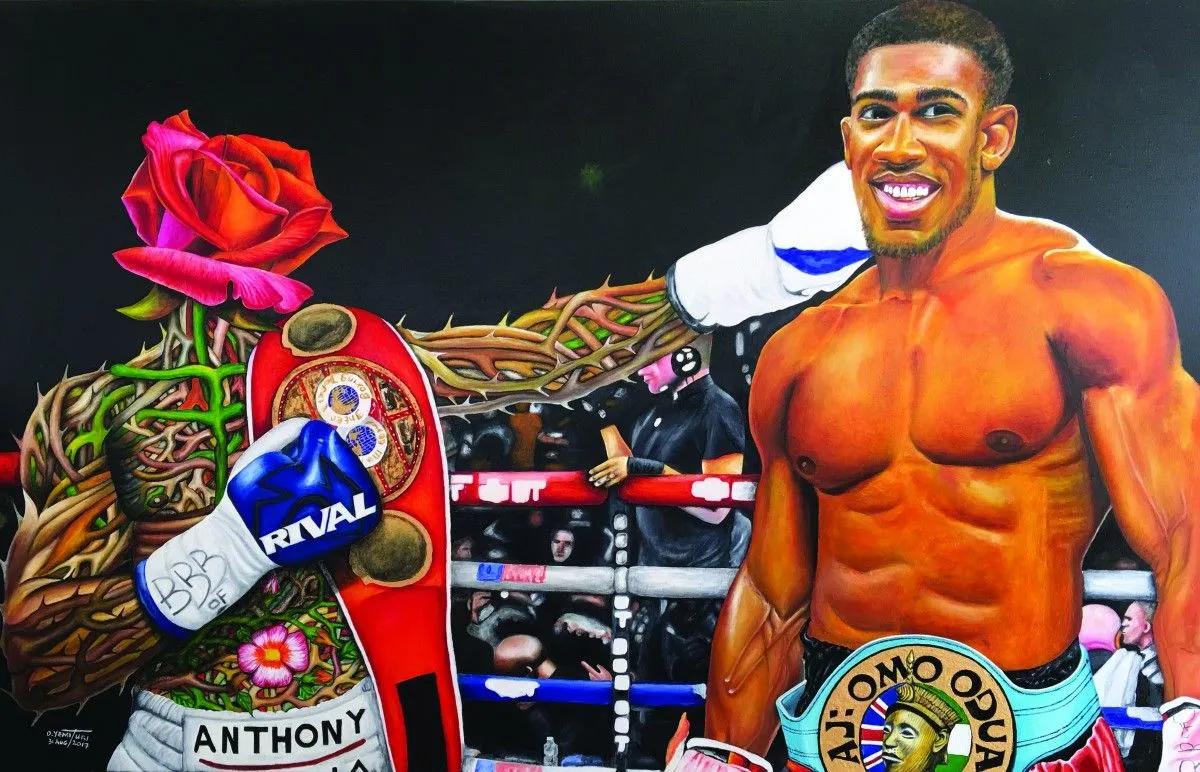 AJ: Omo Oduduwa (The World Champion), œuvre de O. Yemi Tubi