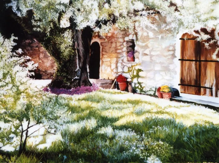 ambiance printaniere, œuvre de dominique bryet