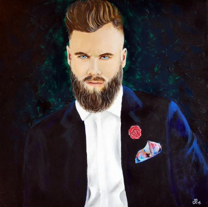 Hipster Gabe, œuvre de Artémo par Christine Bélanger